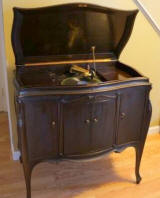 Darkened mahogany finish example