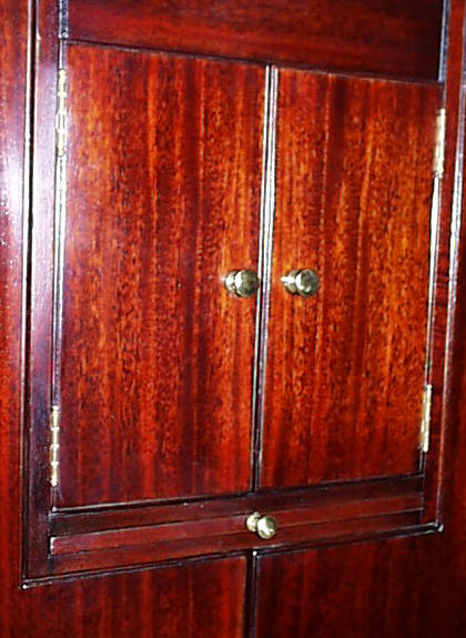 Red mahogany finish example